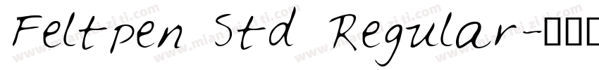 Feltpen Std Regular字体转换